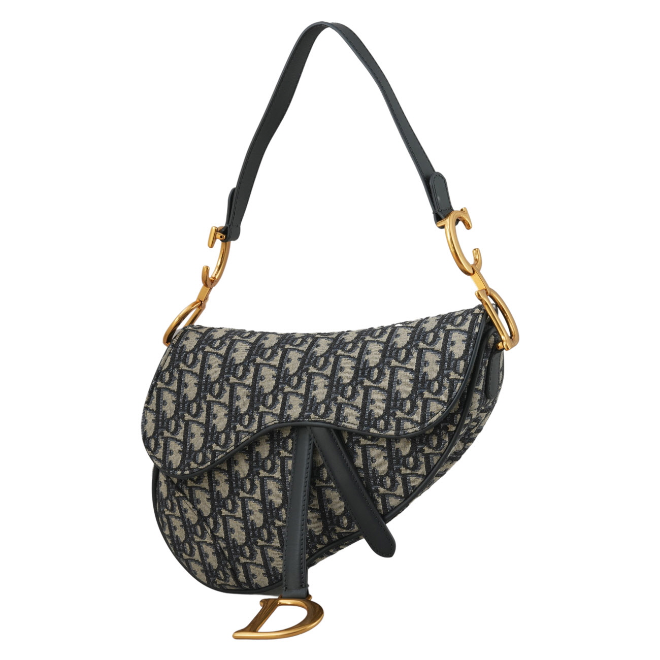 CHRISTIAN DIOR(USED)크리스찬디올 오블리크 새들백 미듐